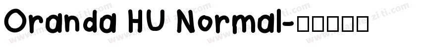 Oranda HU Normal字体转换